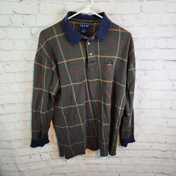 Men's Izod longsleeve button up shirt, size Large - Picture 1 of 4